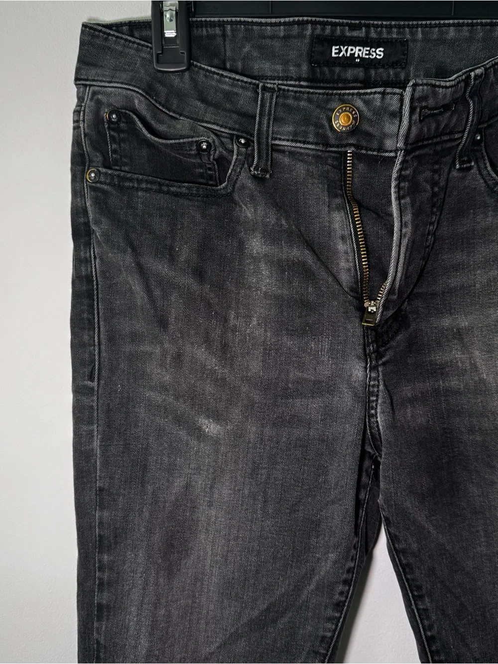 Express Men's Black Skinny Jeans